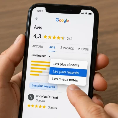 Příklad profilu Google My Business s pozitivními recenzemi