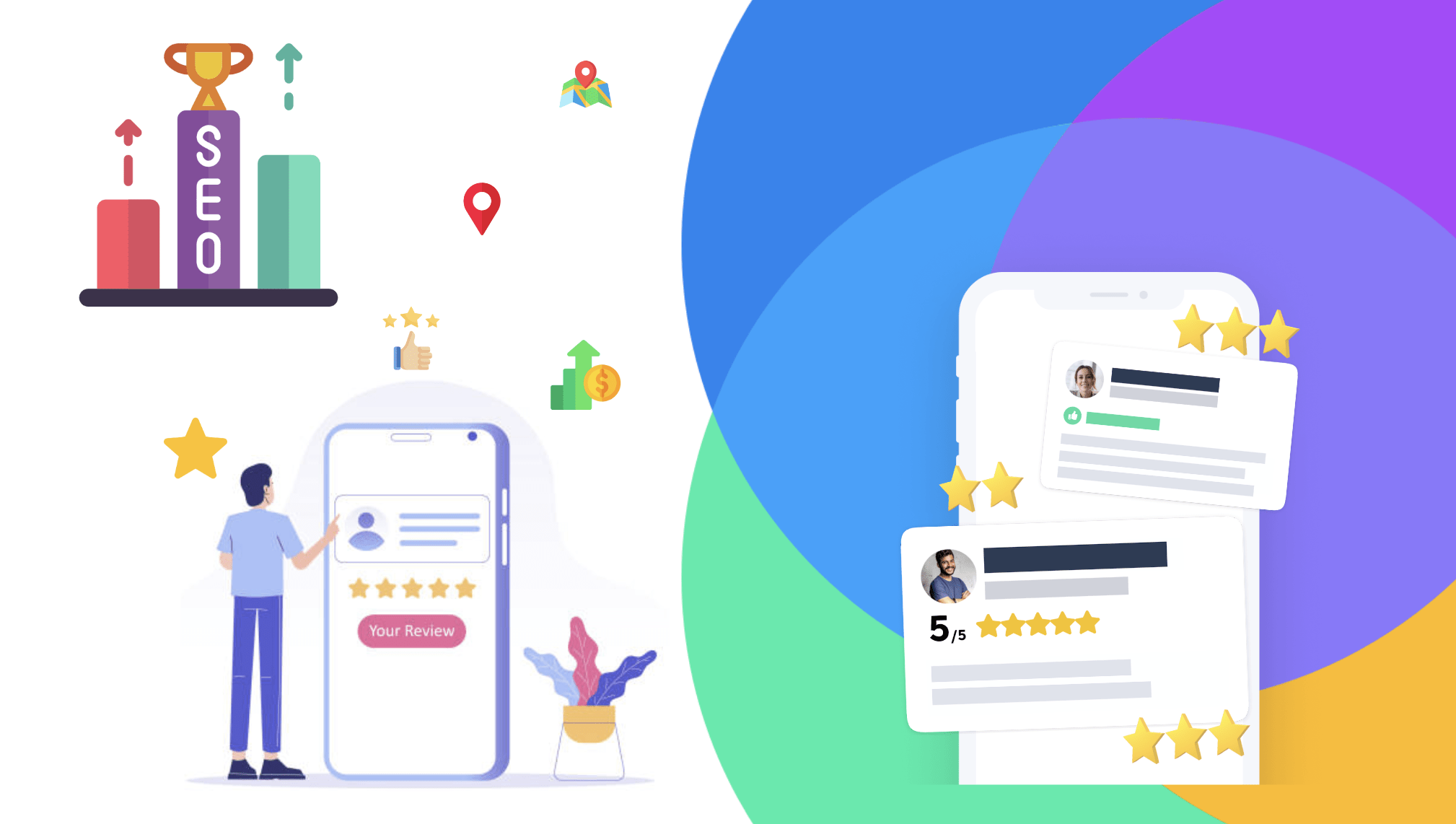 Rozhraní správy recenzí Google My Business